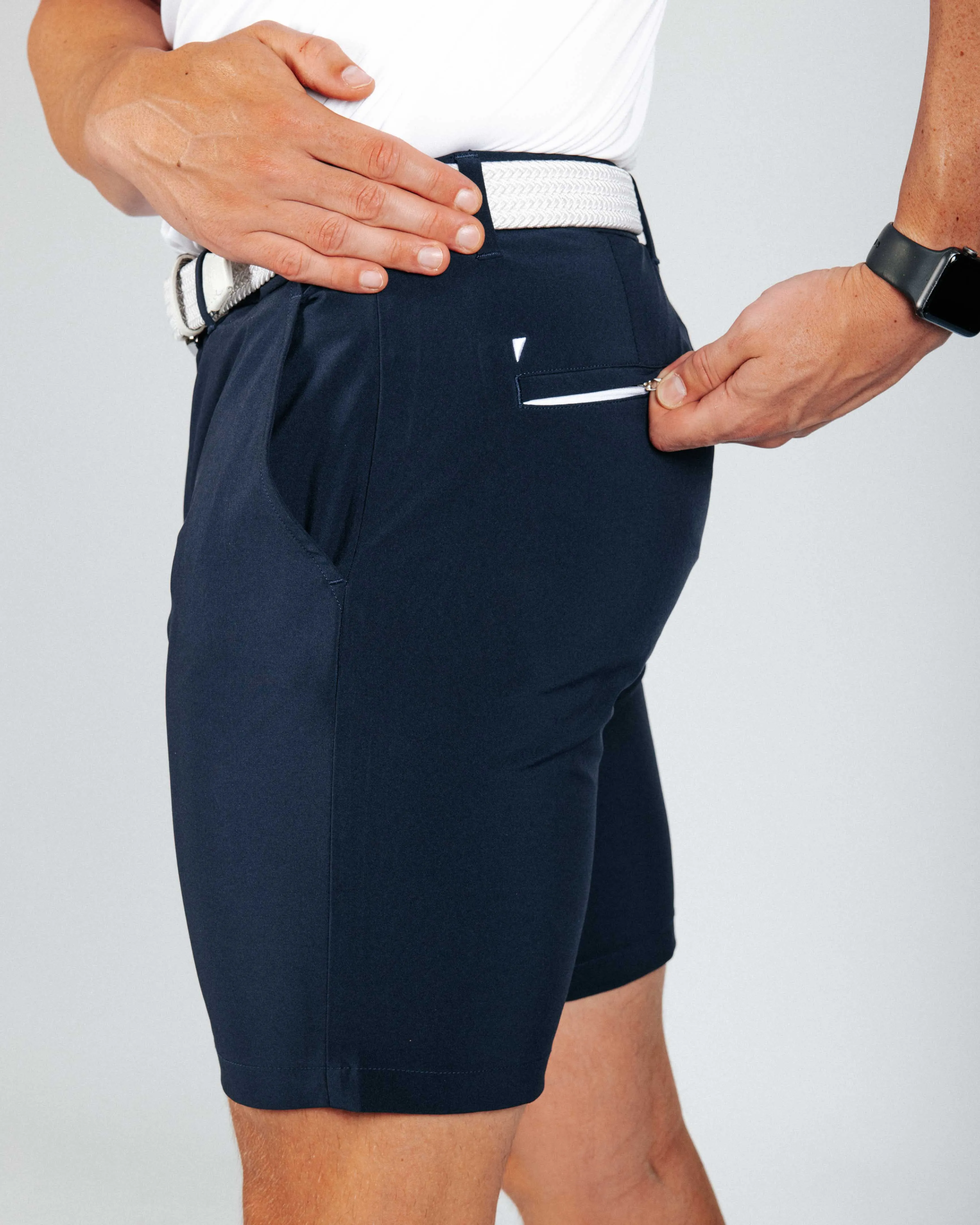 Men's Navy Blue Golf Shorts cycling trips