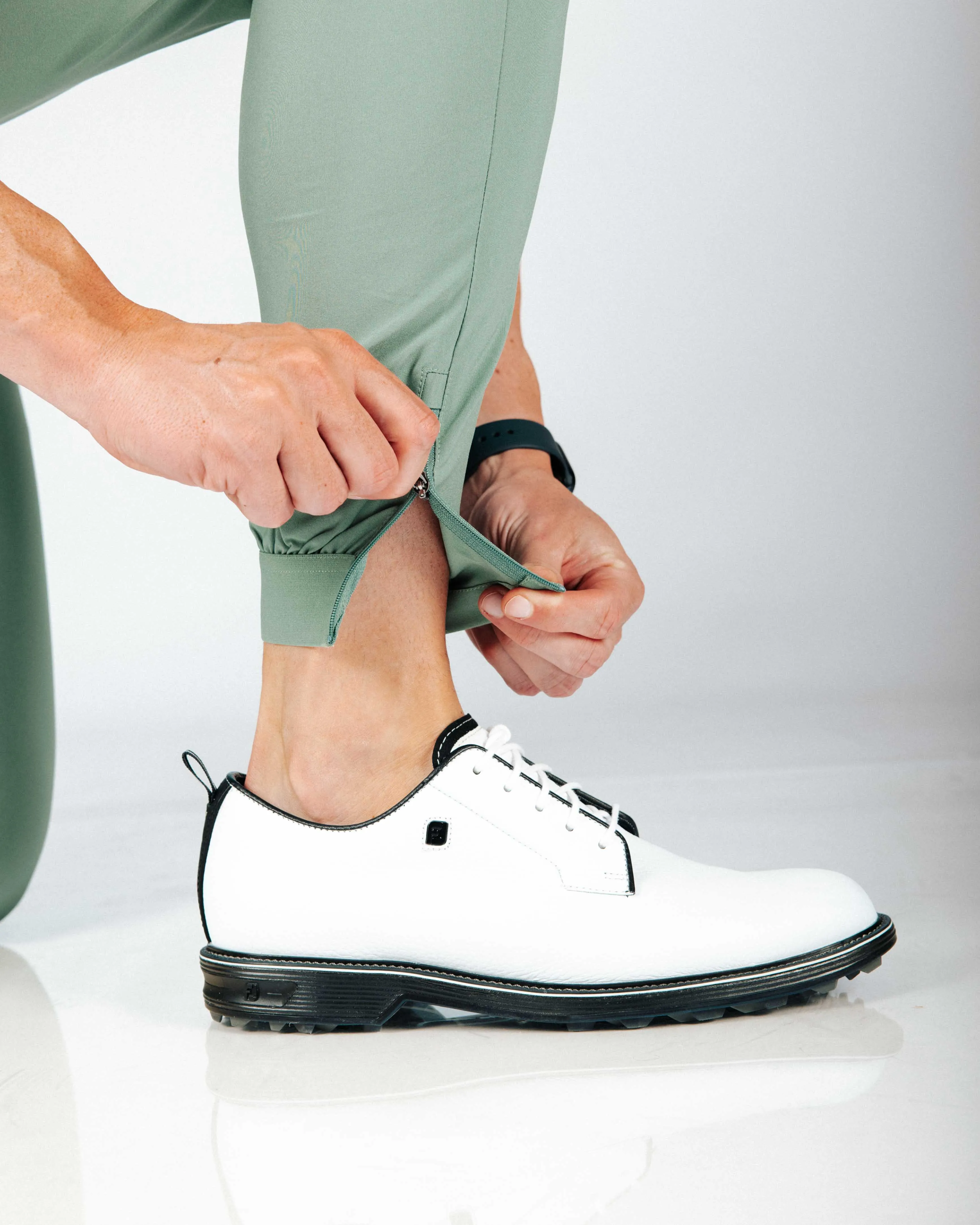 Men's Sage Green Golf Jogger layer friendly