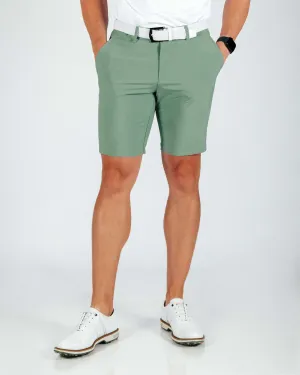 Men's Sage Green Golf Shorts minimalist look