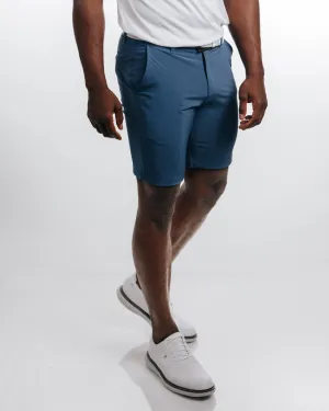 Men's Slate Blue Golf Shorts elastic band