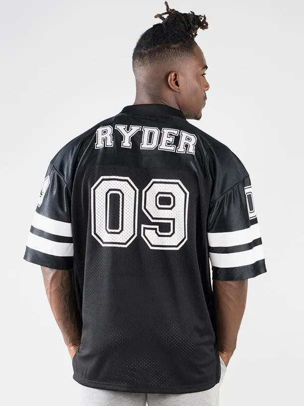Mens Varsity Jersey - Black cool touch