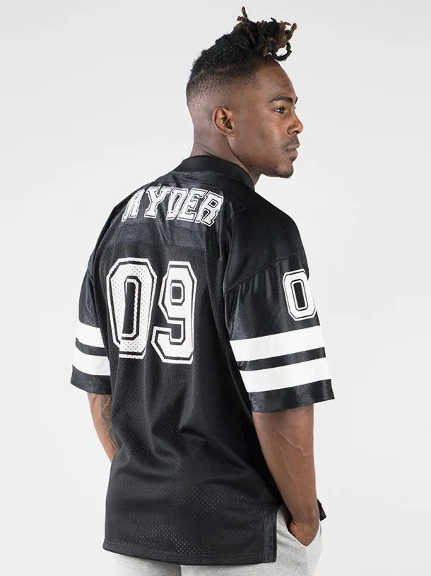 Mens Varsity Jersey - Black sunny days