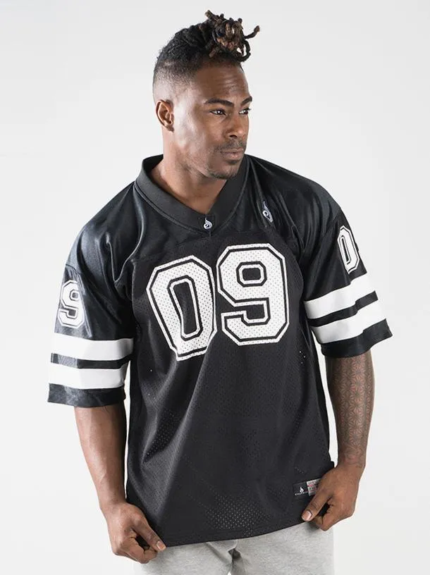 Mens Varsity Jersey - Black bold print