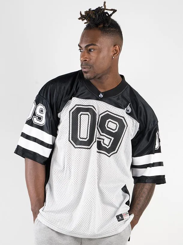 Mens Varsity Jersey - Black/Grey casual day