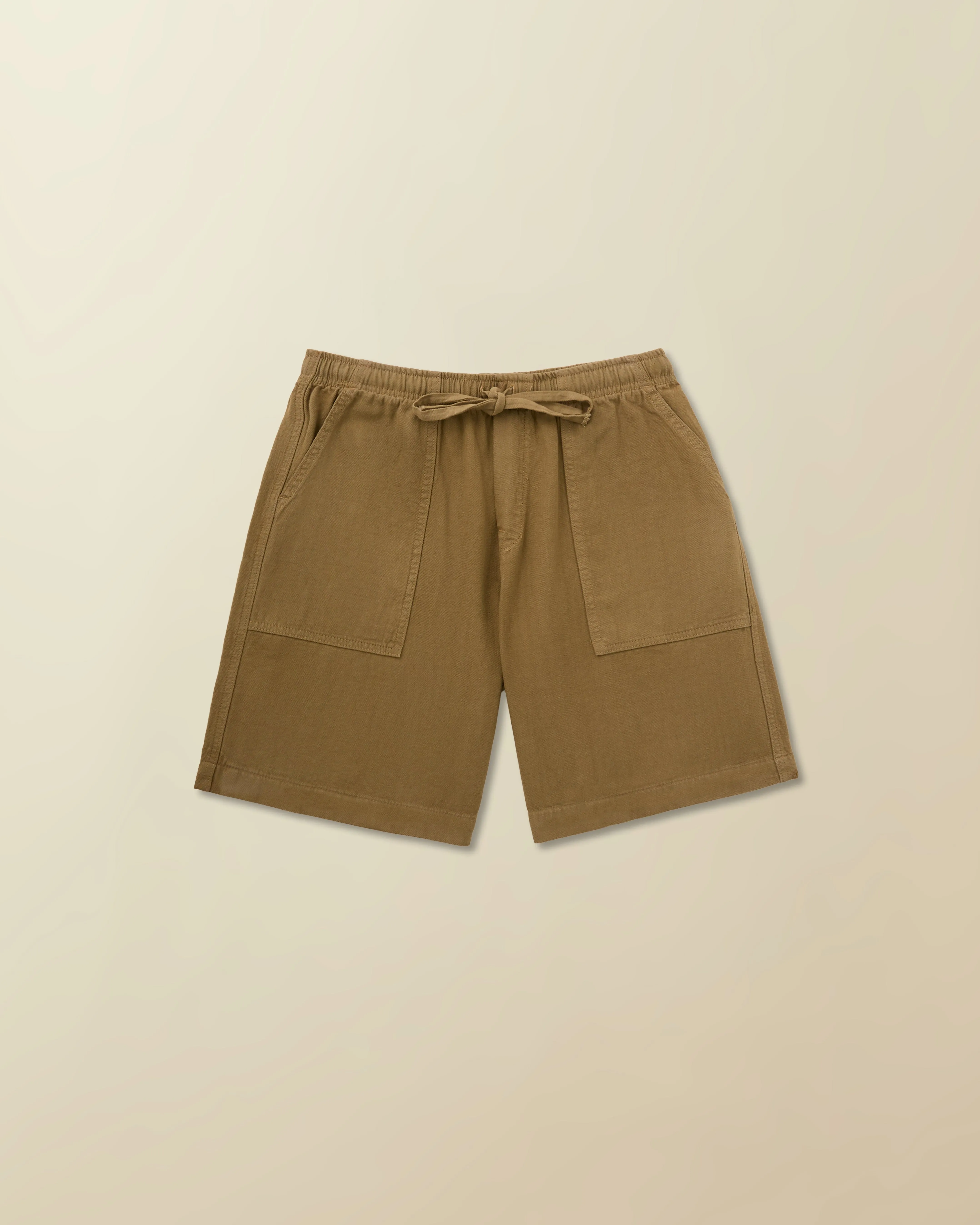 Mens Wharf Drawstring Short in Garment Dyed Recycled Cotton simple versatile