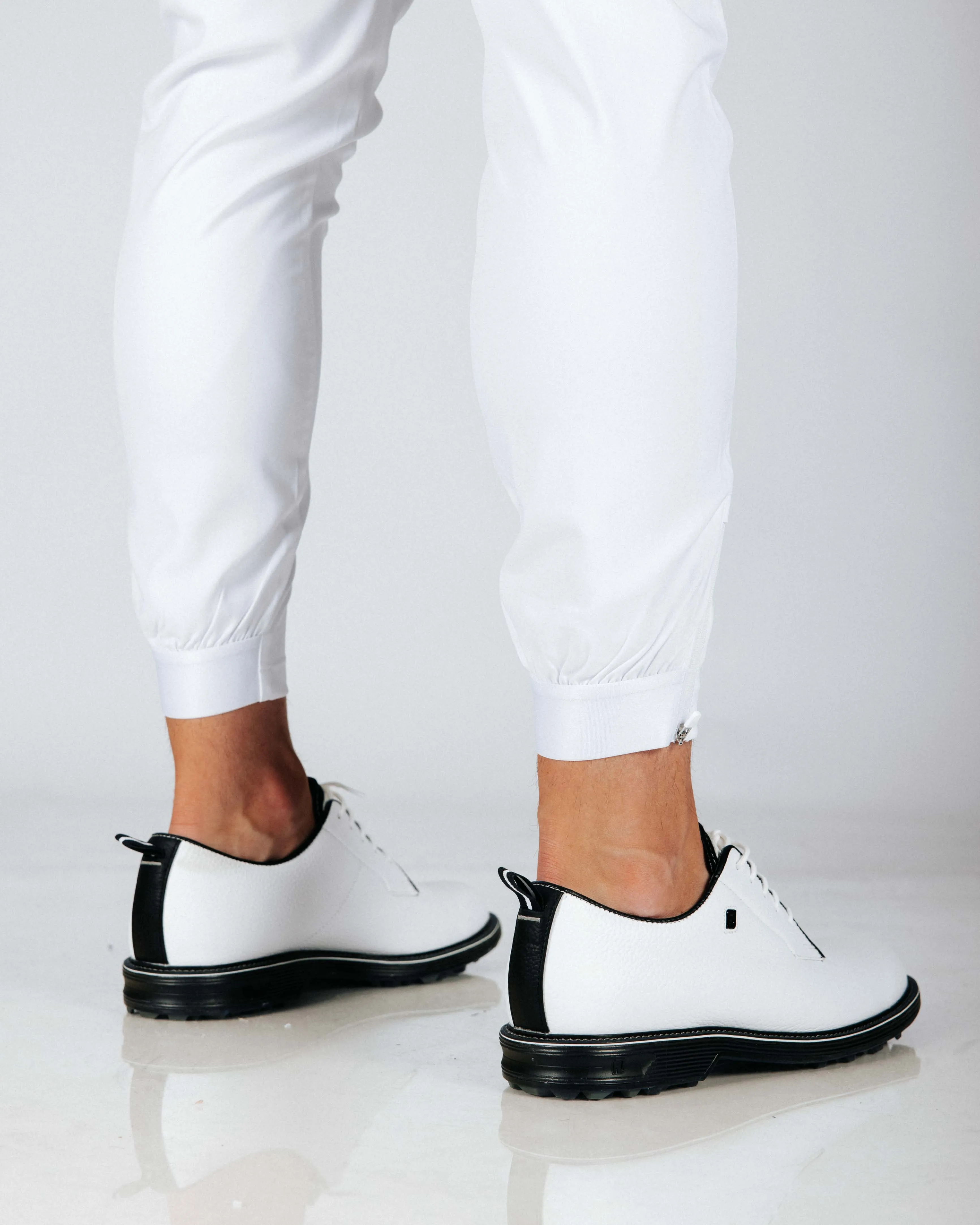 Men's White Golf Jogger festival ready