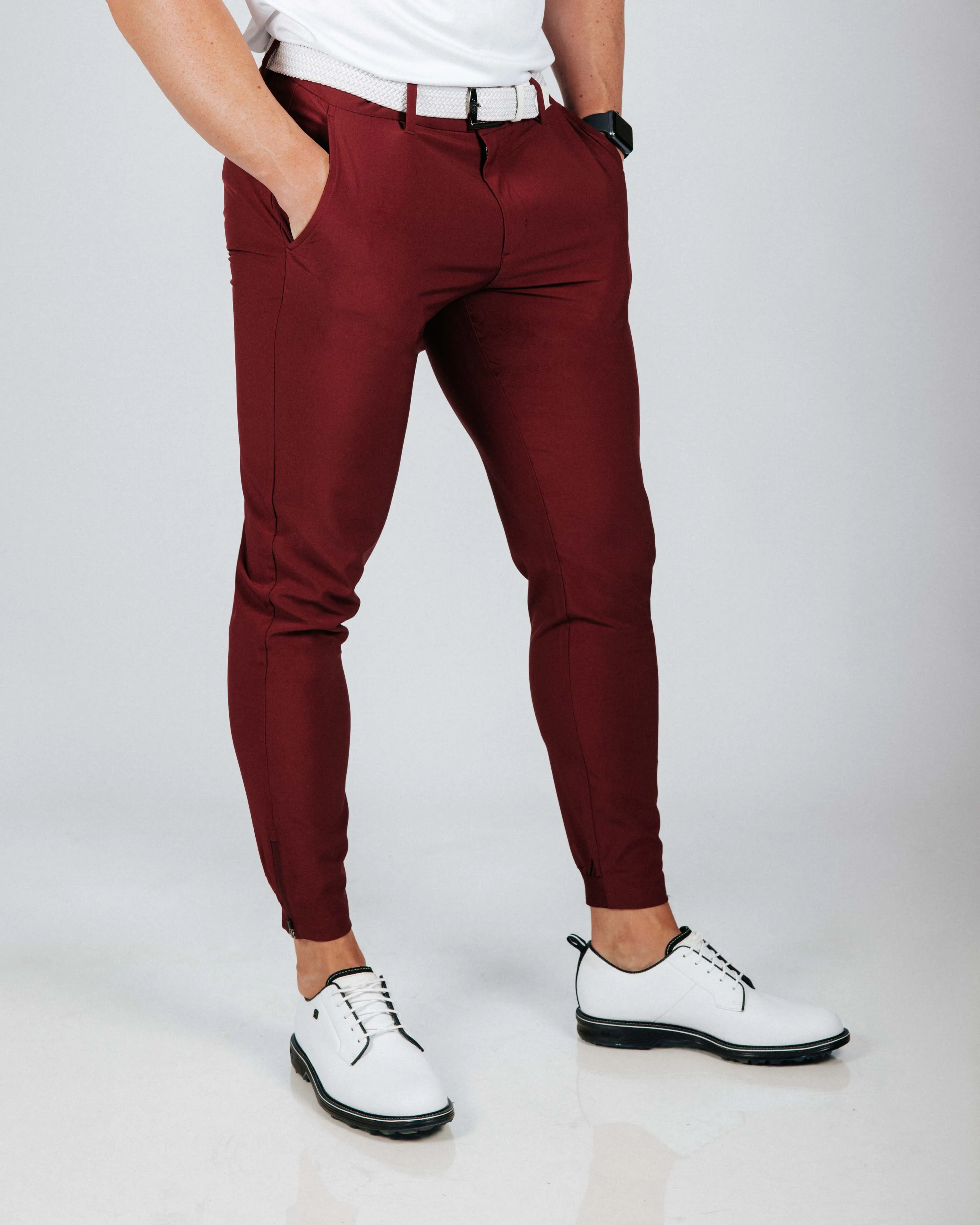 Men's Wine Golf Jogger school style