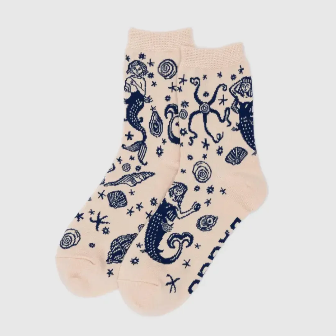 Mermaid Crew Socks from BAGGU Breath Light