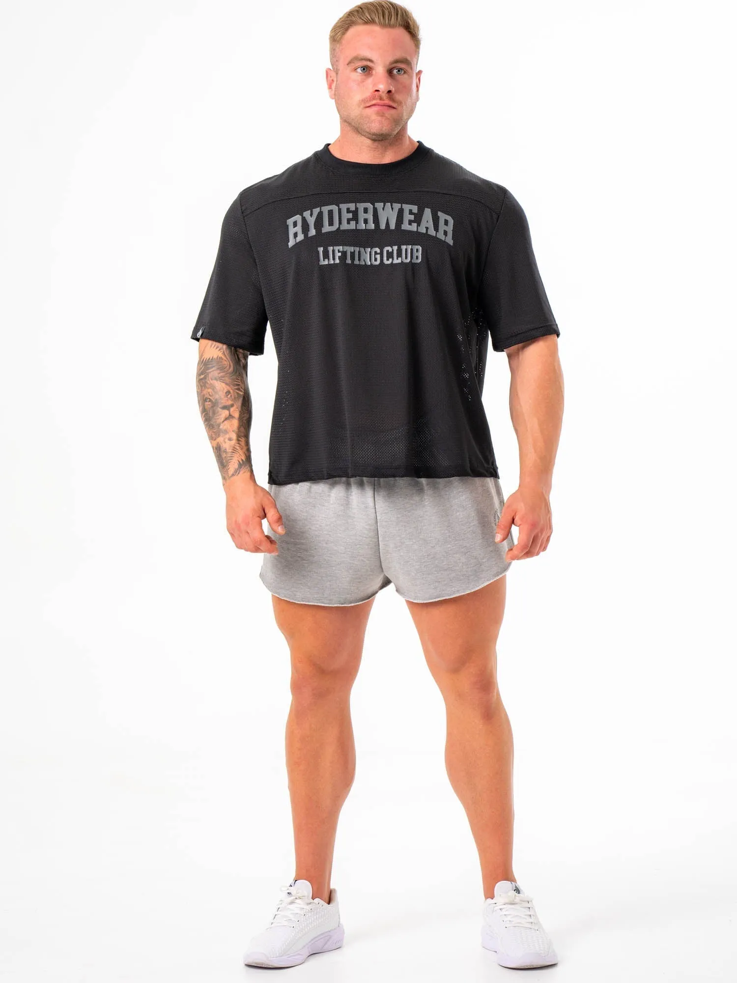 Mesh Flex T-Shirt - Black party outfit