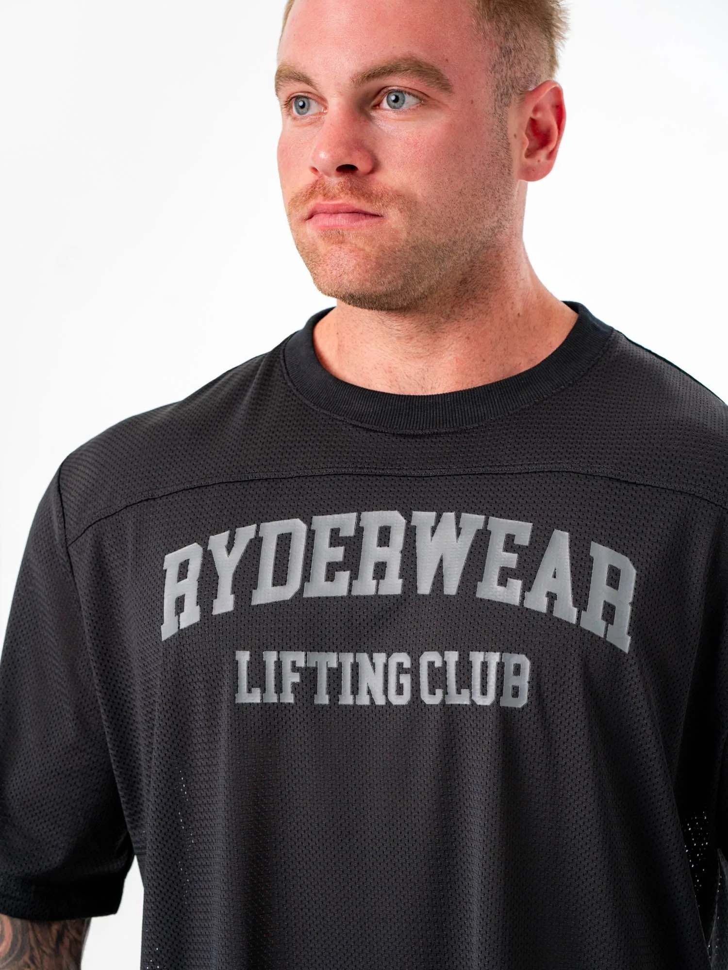 Mesh Flex T-Shirt - Black fitness gear