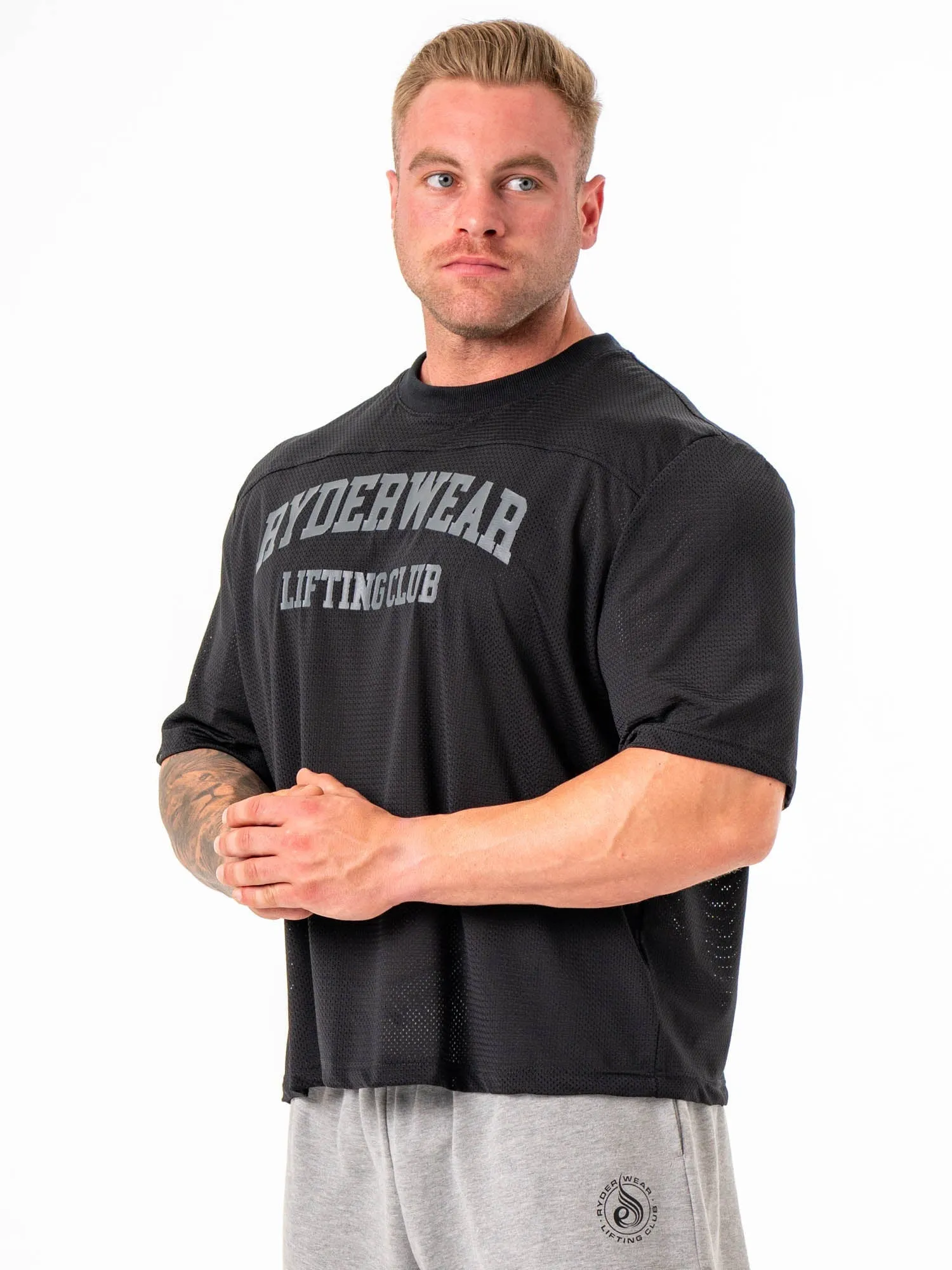 Mesh Flex T-Shirt - Black autumn tones