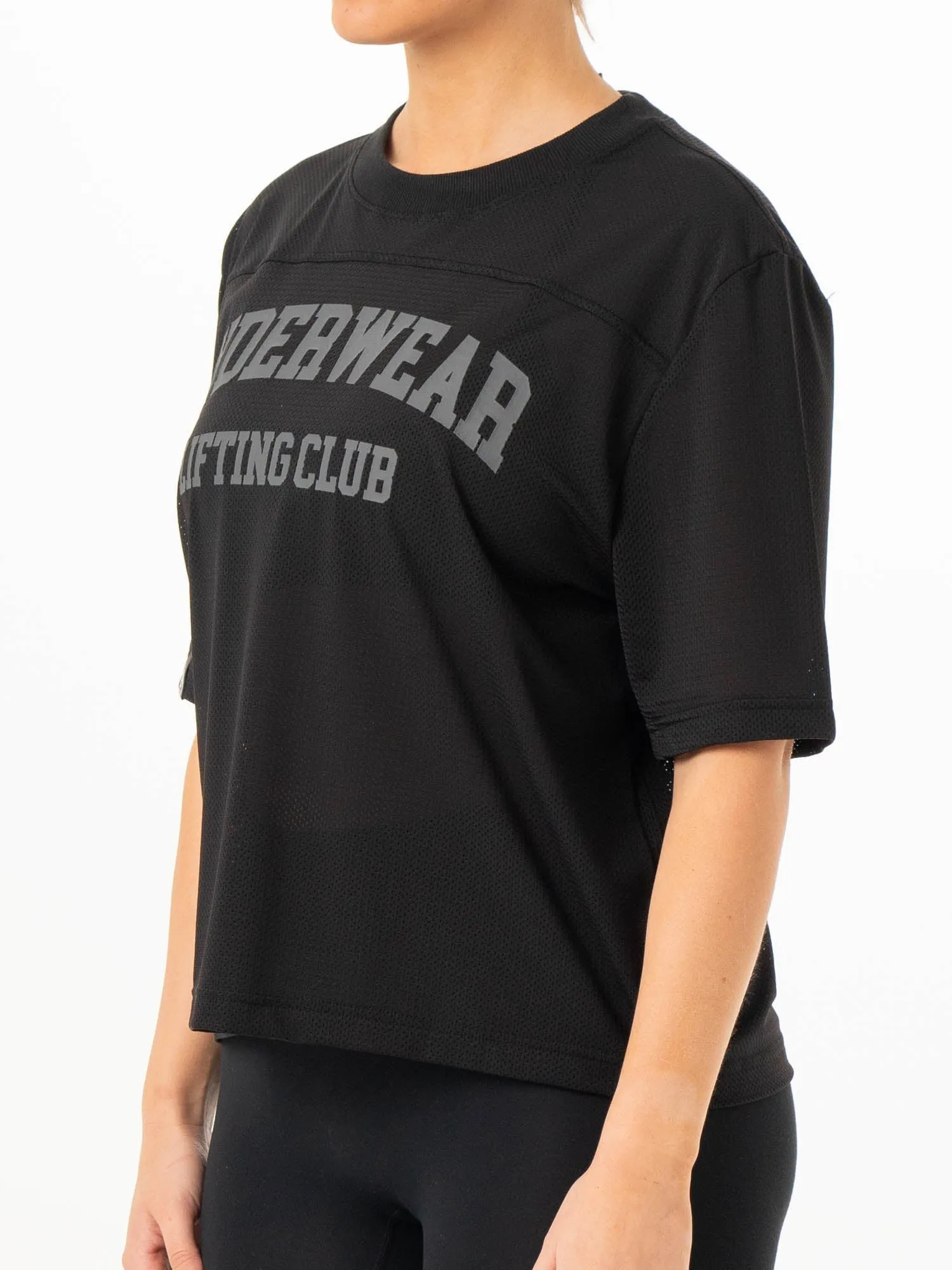 Mesh Flex T-Shirt - Black retro vibe