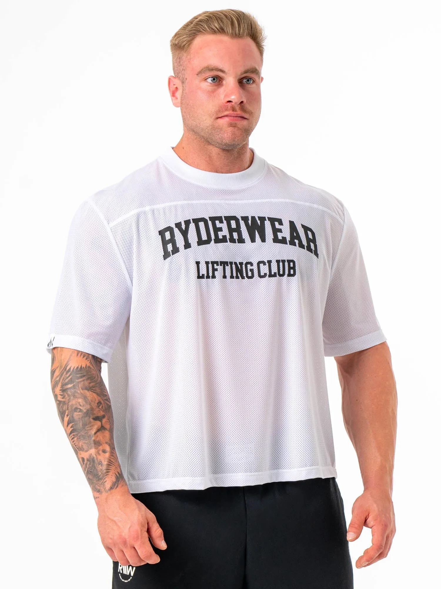 Mesh Flex T-Shirt - White fitness gear