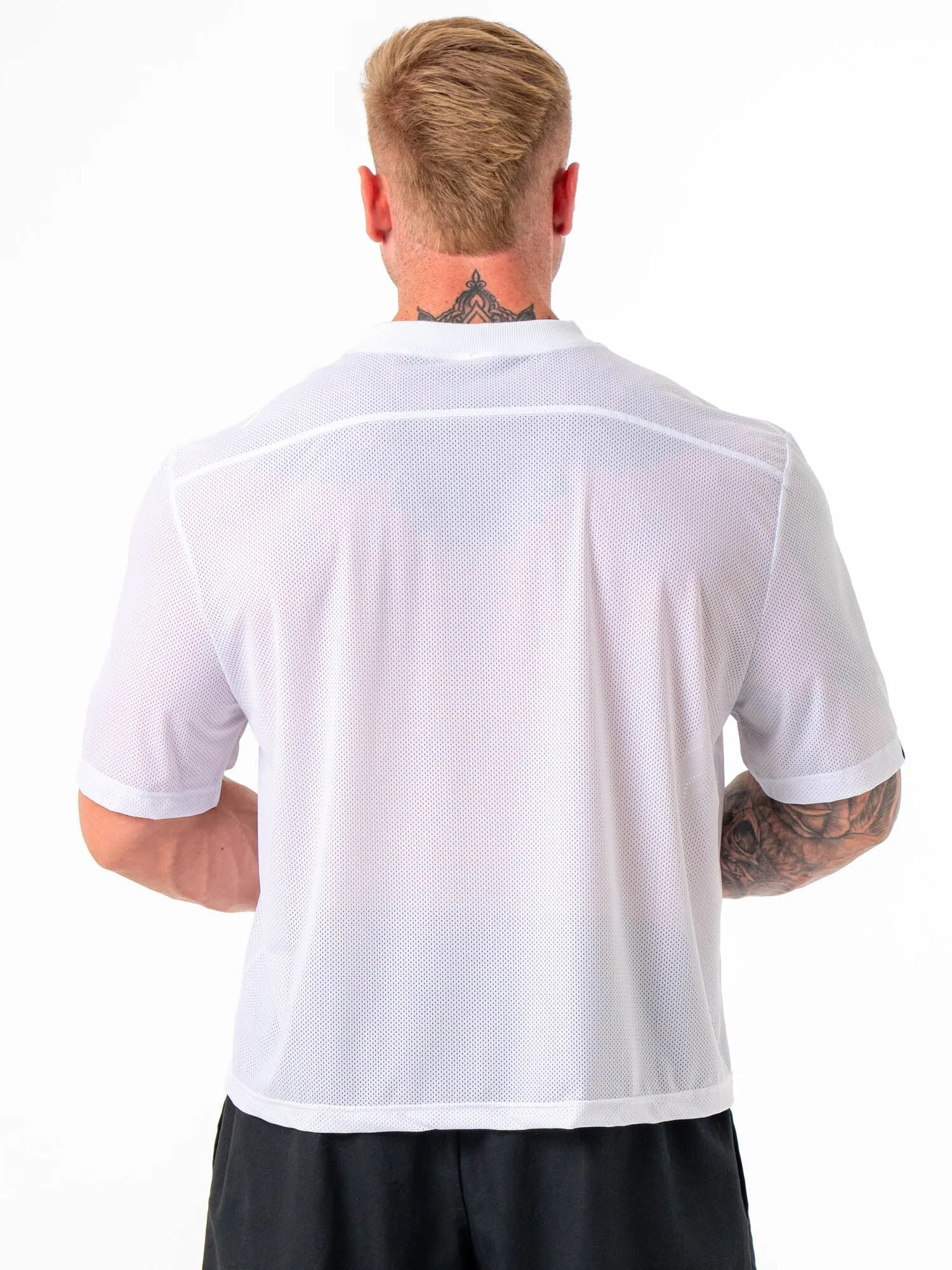 Mesh Flex T-Shirt - White festival season
