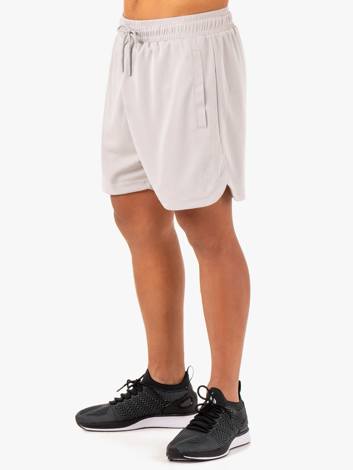 Mesh Training Shorts - Snow Grey gym essentials