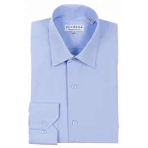 Modena Contemporary Fit Regular Cuff Shirt - M300BS0R - Powder Blue Lightweight breathable