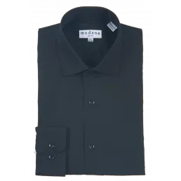 Modena Slim Fit Regular Cuff Shirt - M300SP0R - Black Soft comfort