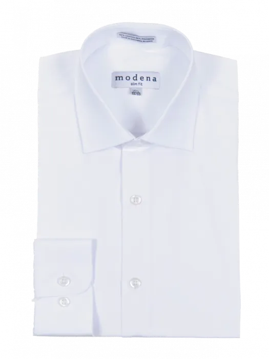 Modena Slim Fit Regular Cuff Shirt - M300SP0R - White Handmade