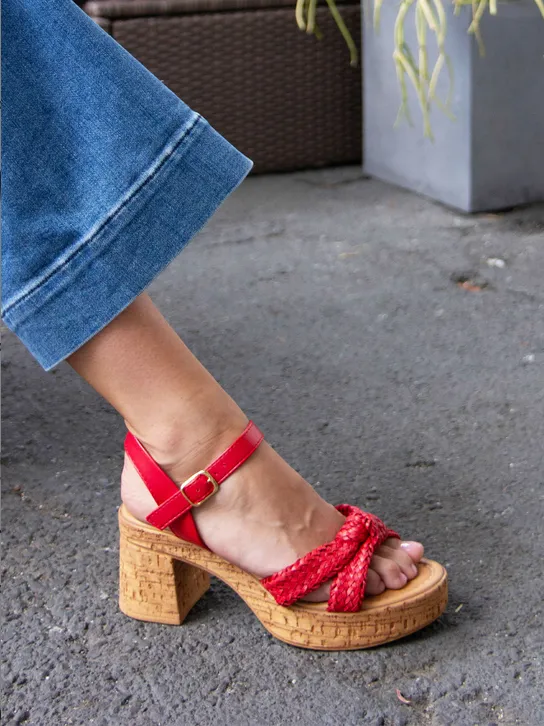 Musical Sandal in Red from Seychelles Quiet Path