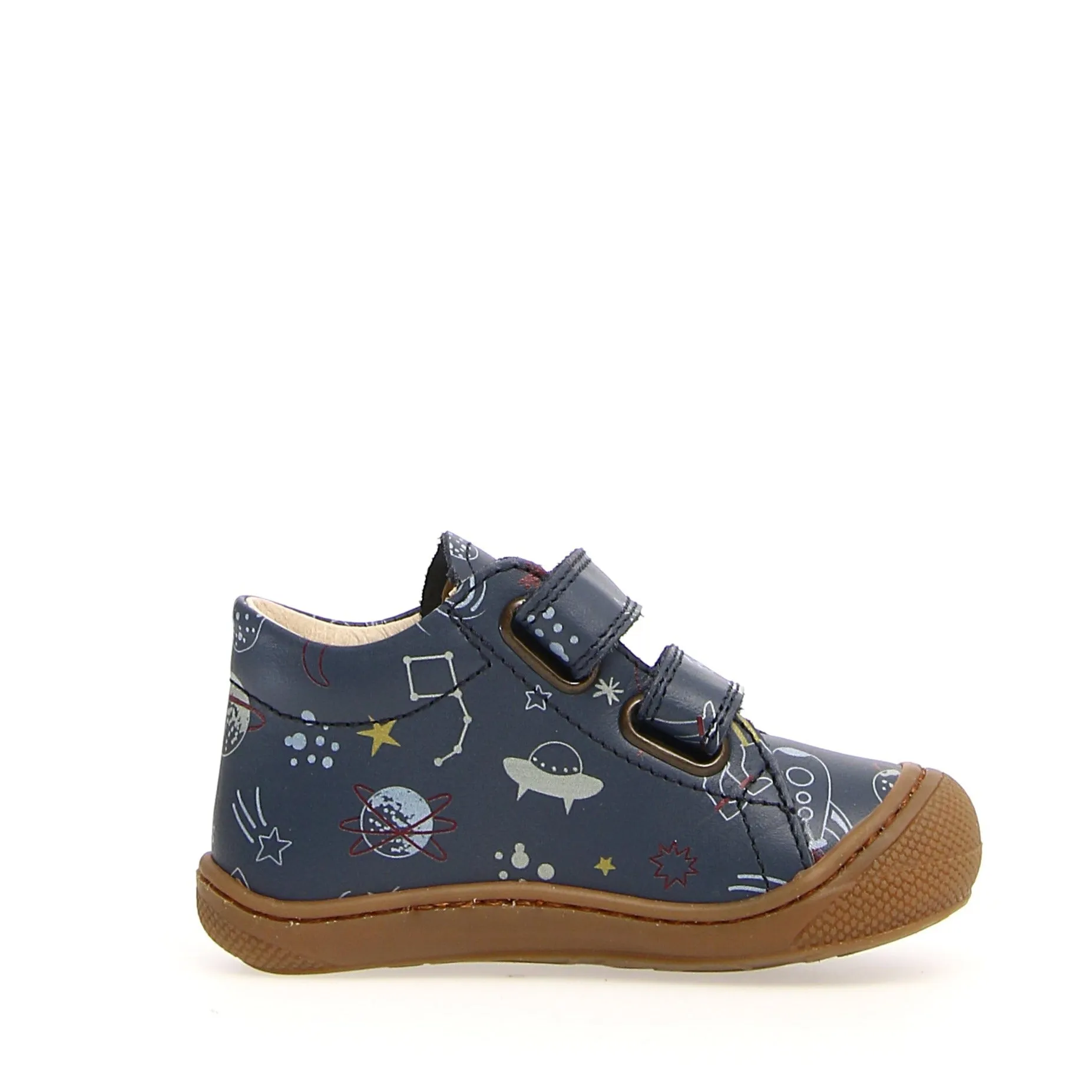 Naturino Boy's & Girl's Cocoon Vl Calf Natural Space Sneakers - Indigo zero limit