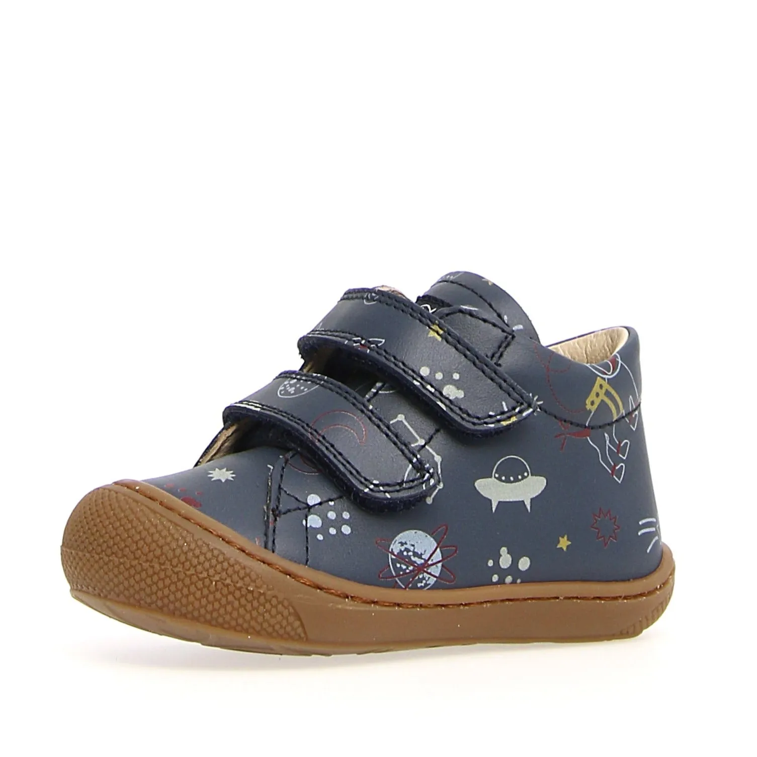 Naturino Boy's & Girl's Cocoon Vl Calf Natural Space Sneakers - Indigo relax fit