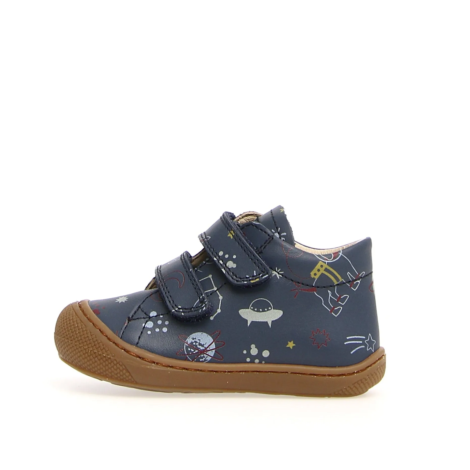 Naturino Boy's & Girl's Cocoon Vl Calf Natural Space Sneakers - Indigo style easy