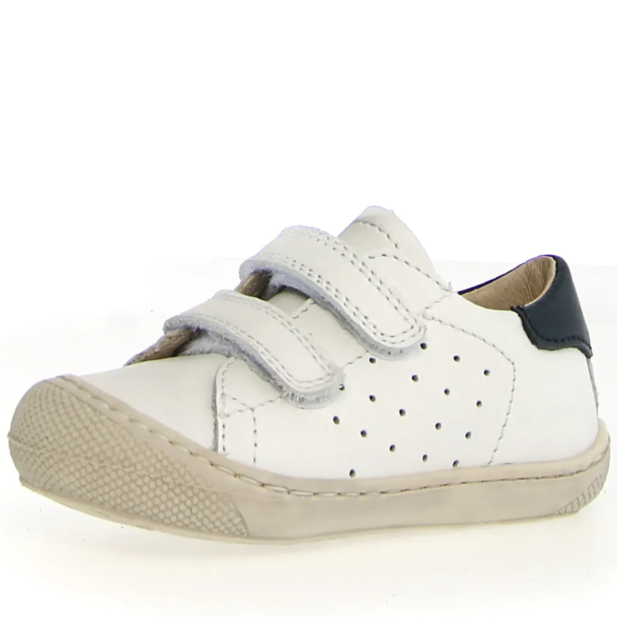 Naturino Boy's and Girl's Cocoon Low 3 Vl Casual Shoes - White / Navy smooth step