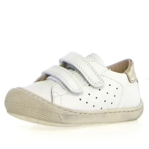 Naturino Boy's And Girl's Cocoon Low 3 Vl Casual Shoes - White / Platinum true comfort