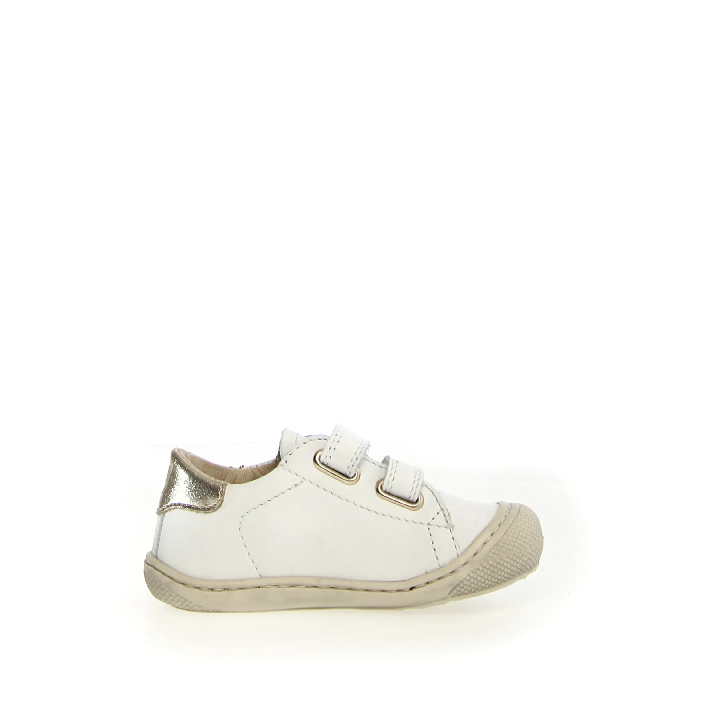 Naturino Boy's And Girl's Cocoon Low 3 Vl Casual Shoes - White / Platinum daily wear
