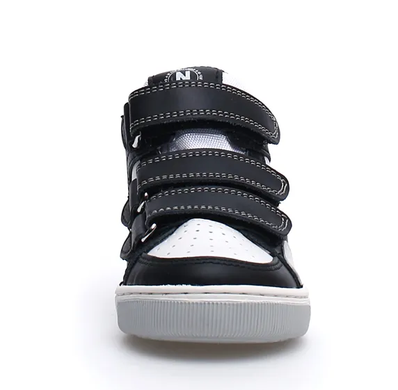 Naturino Boy's and Girl's Finnix Sneaker Shoes - Black/White comfy vibe