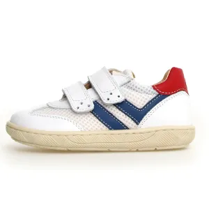 Naturino Boy's Kevis Casual Shoes - White / Red / Bermuda no tie