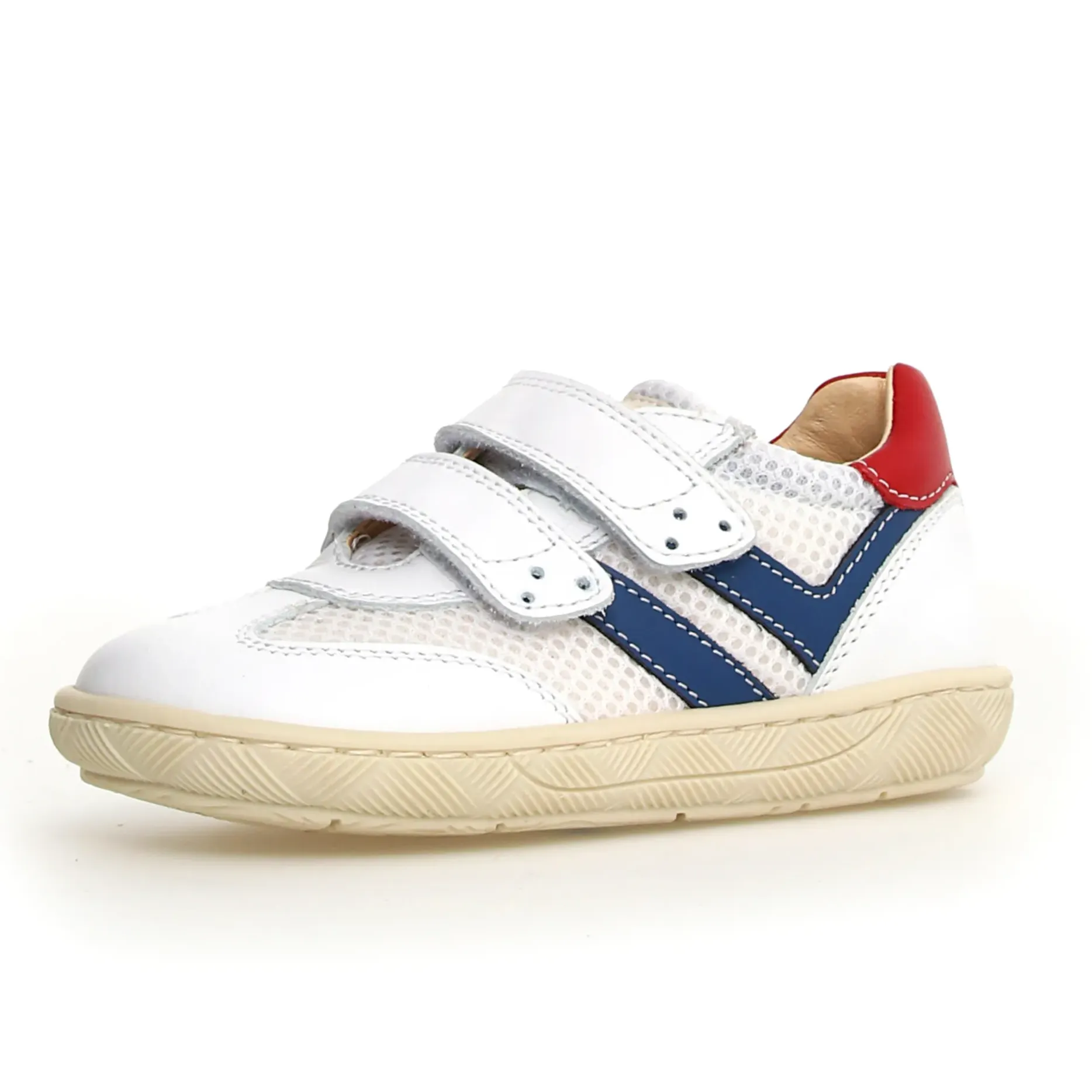 Naturino Boy's Kevis Casual Shoes - White / Red / Bermuda city vibe