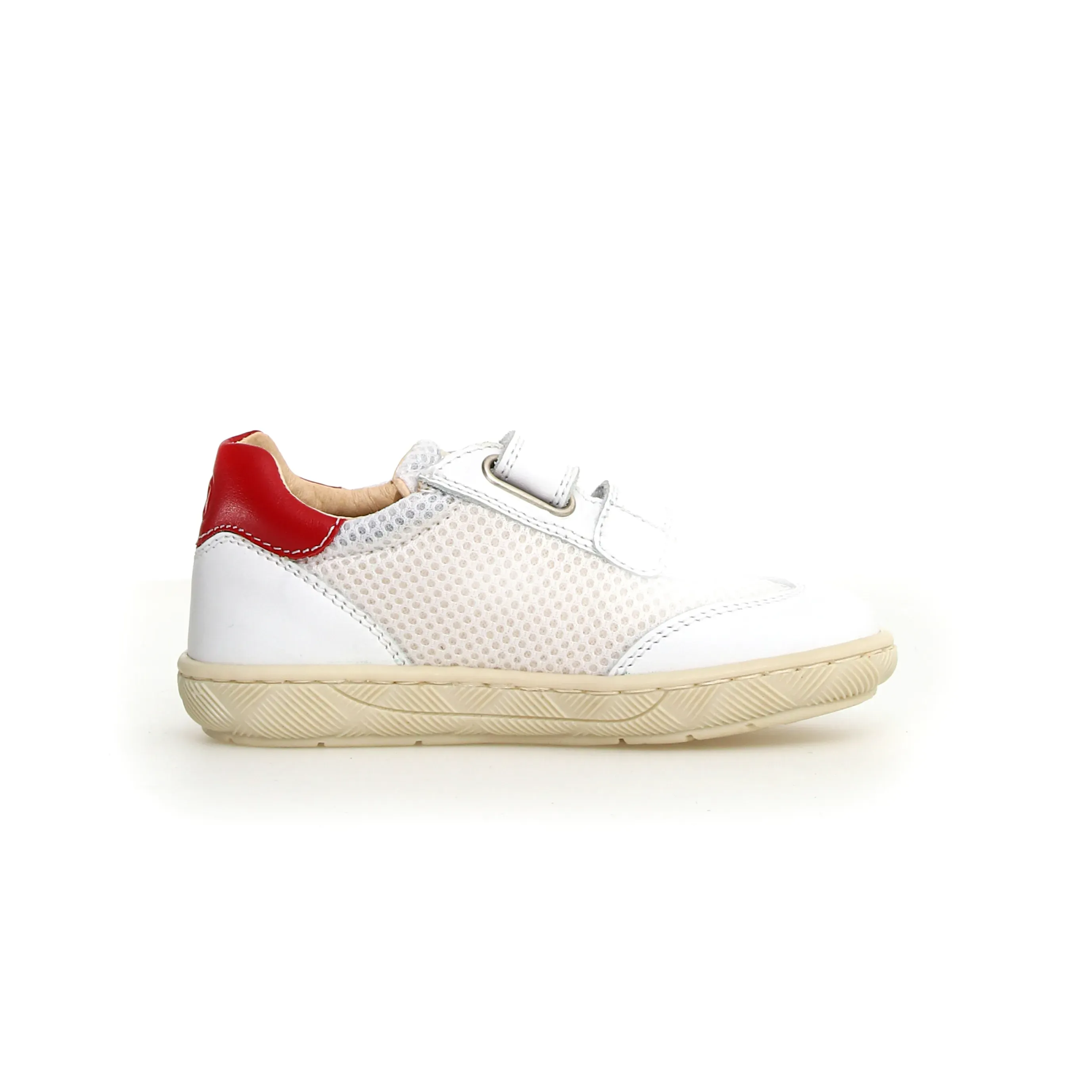Naturino Boy's Kevis Casual Shoes - White / Red / Bermuda true style