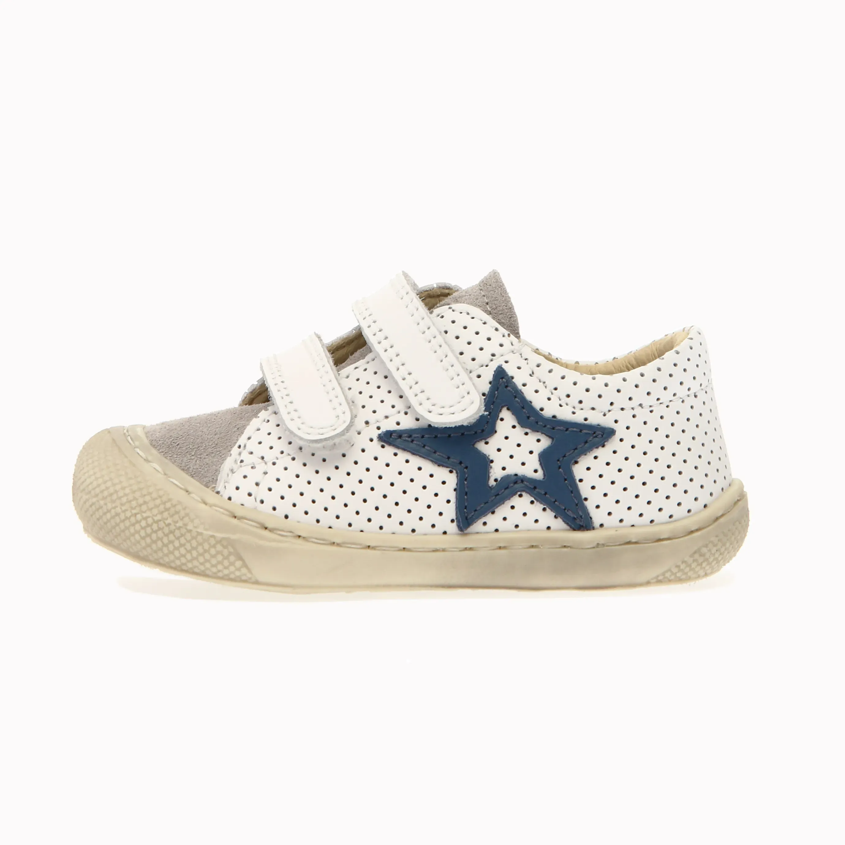 Naturino Boy's Kolde Low Vl Casual Shoes - White / Grey / Azure light step