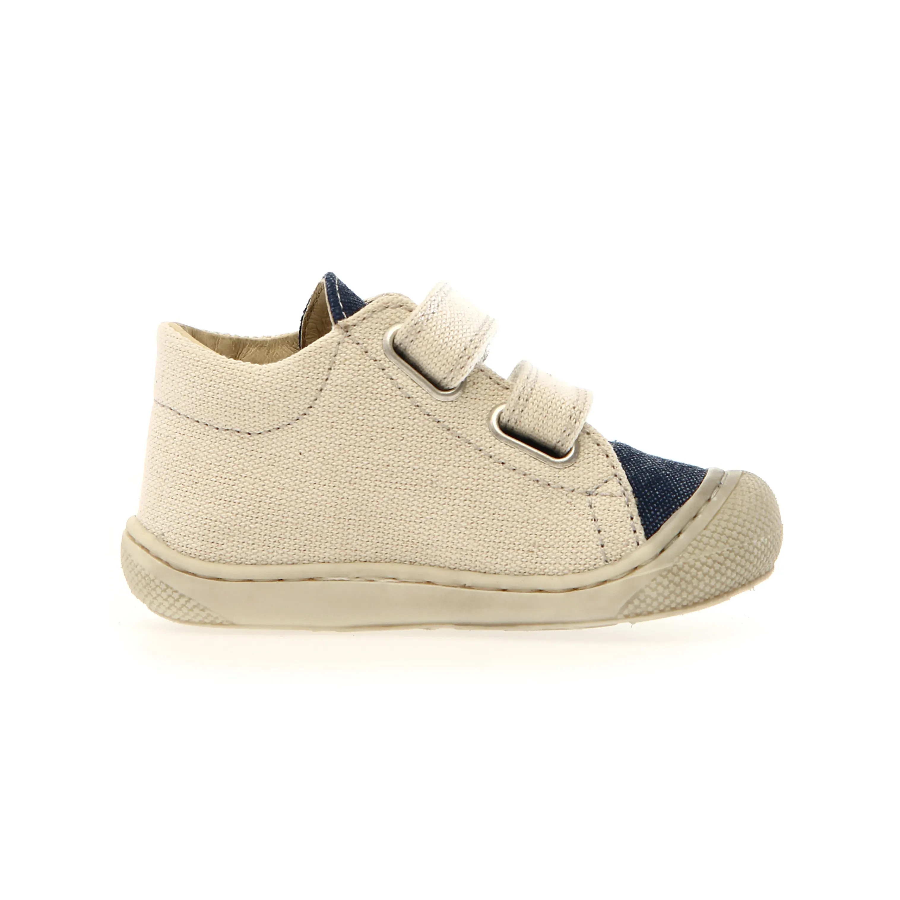 Naturino Boy's Kolde Vl Casual Shoes - Milk / Jeans / Yellow soft ride
