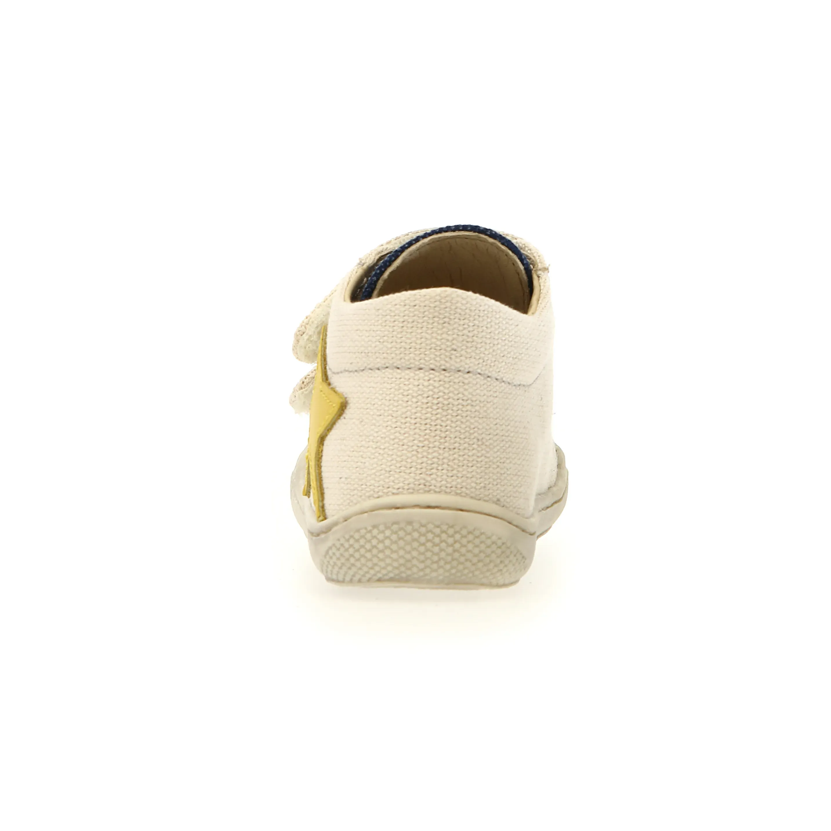 Naturino Boy's Kolde Vl Casual Shoes - Milk / Jeans / Yellow trend touch