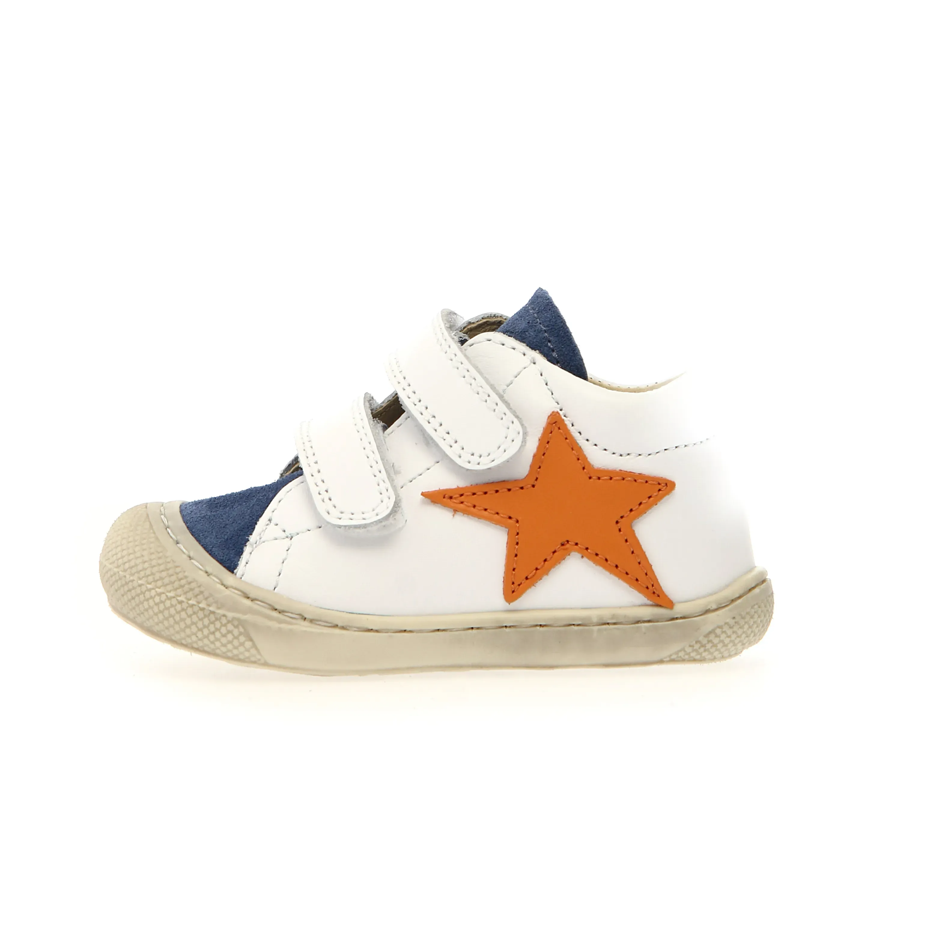 Naturino Boy's Kolde Vl Casual Shoes - White / Azure / Orange go outside