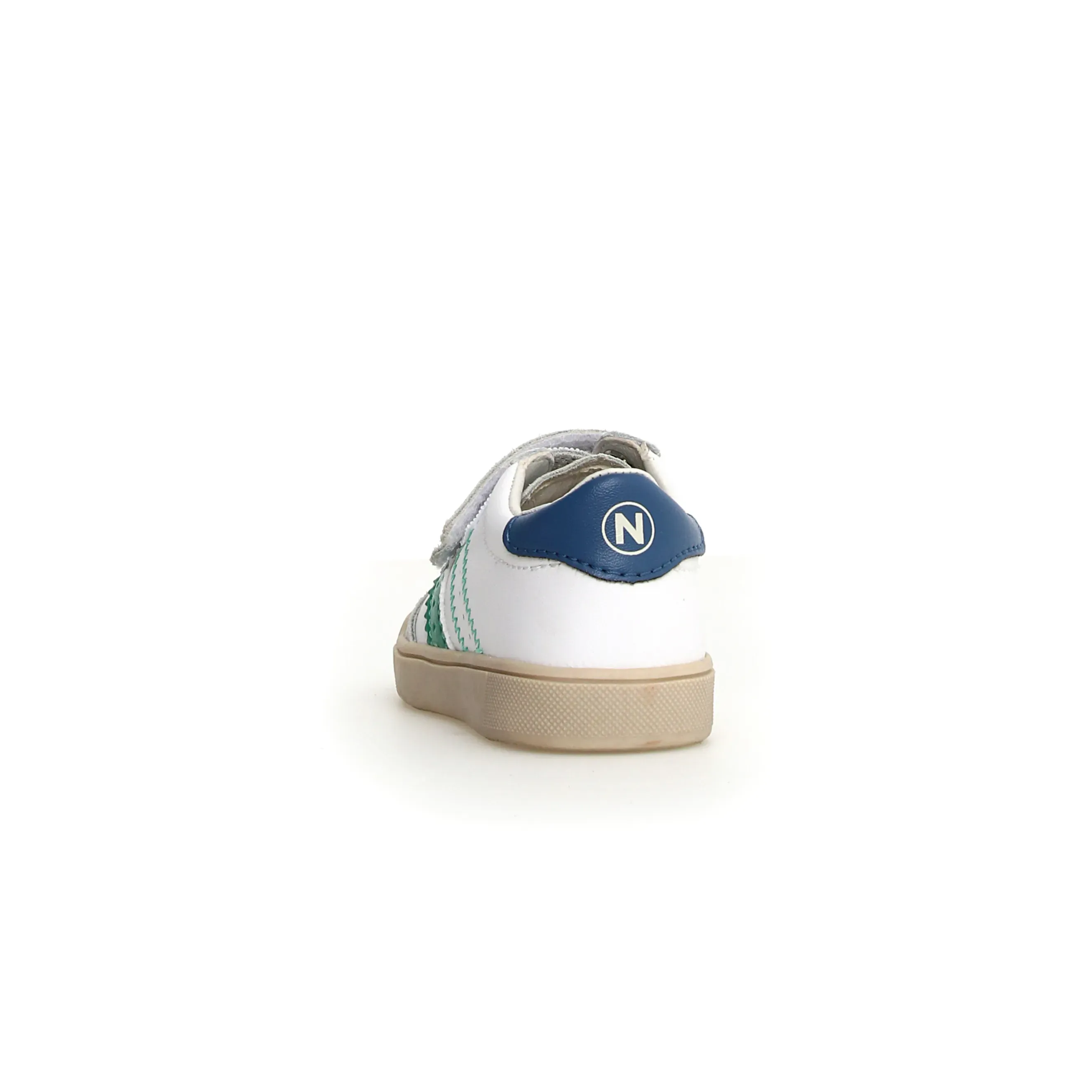 Naturino Boy's Riby Vl Casual Shoes - White / Green / Azure cloud feel
