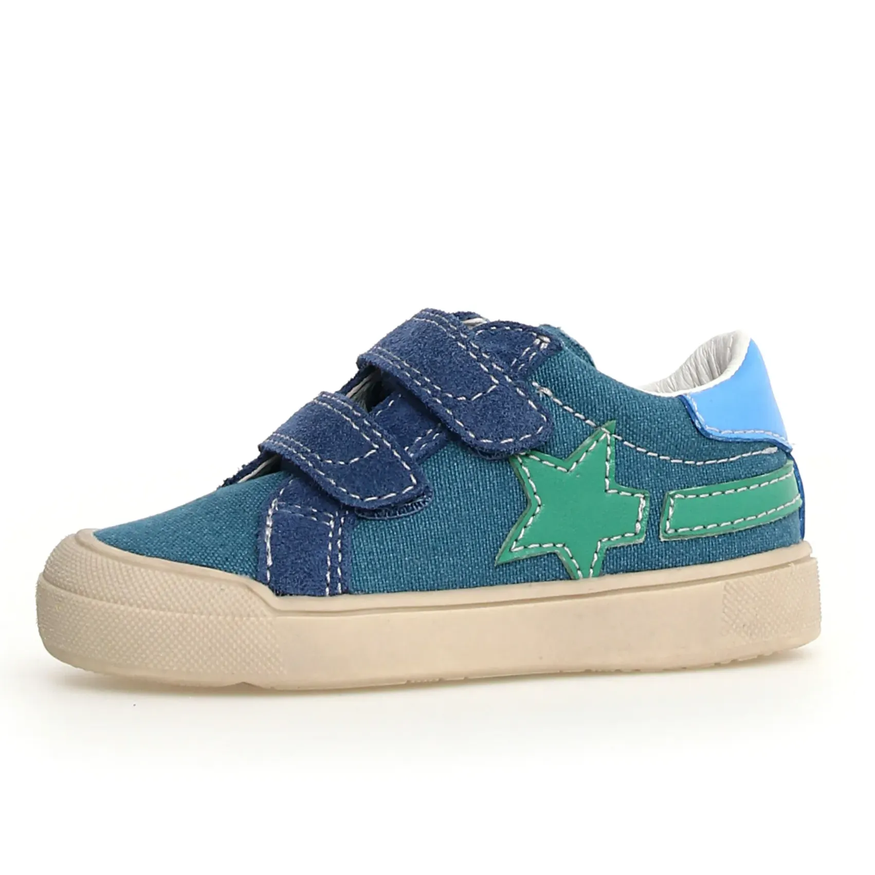 Naturino Boy's Singery Low Vl Casual Shoes - Jeans / Green true style