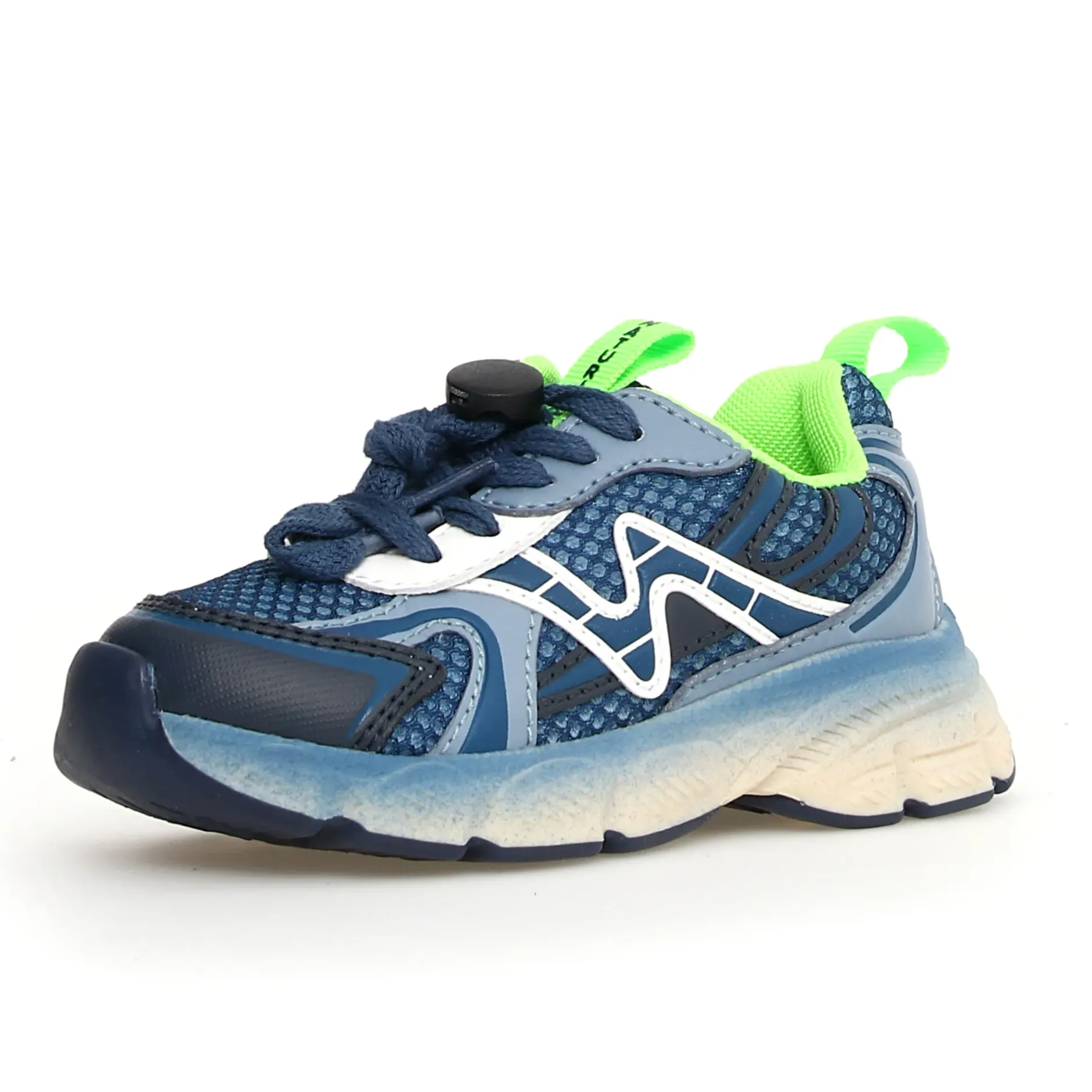 Naturino Boy's Wave Sneakers - Azure / Celeste / White office vibe