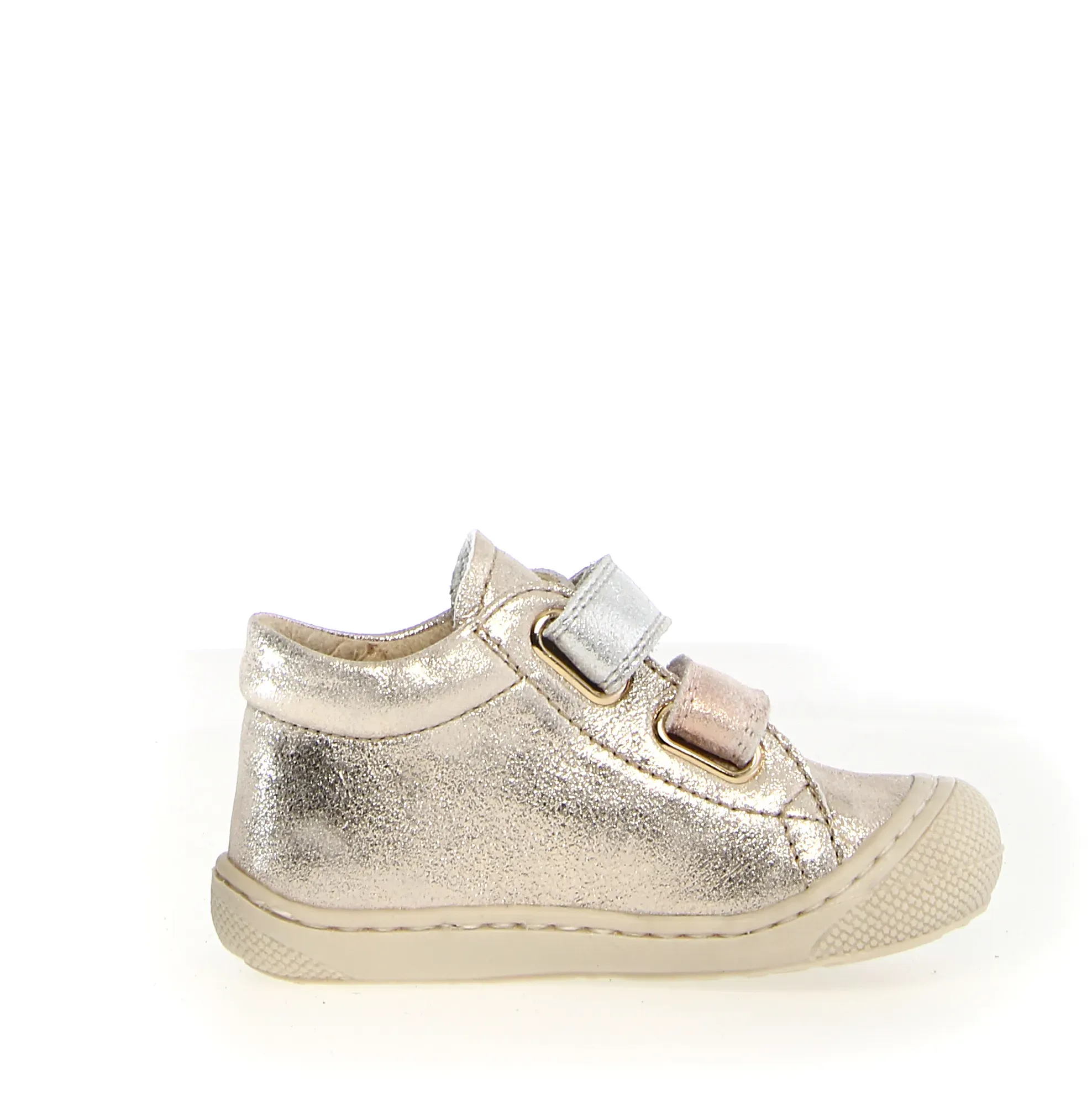 Naturino Corkel Vl Girl's Casual Shoes - Platinum/Cipria/Silver soft motion