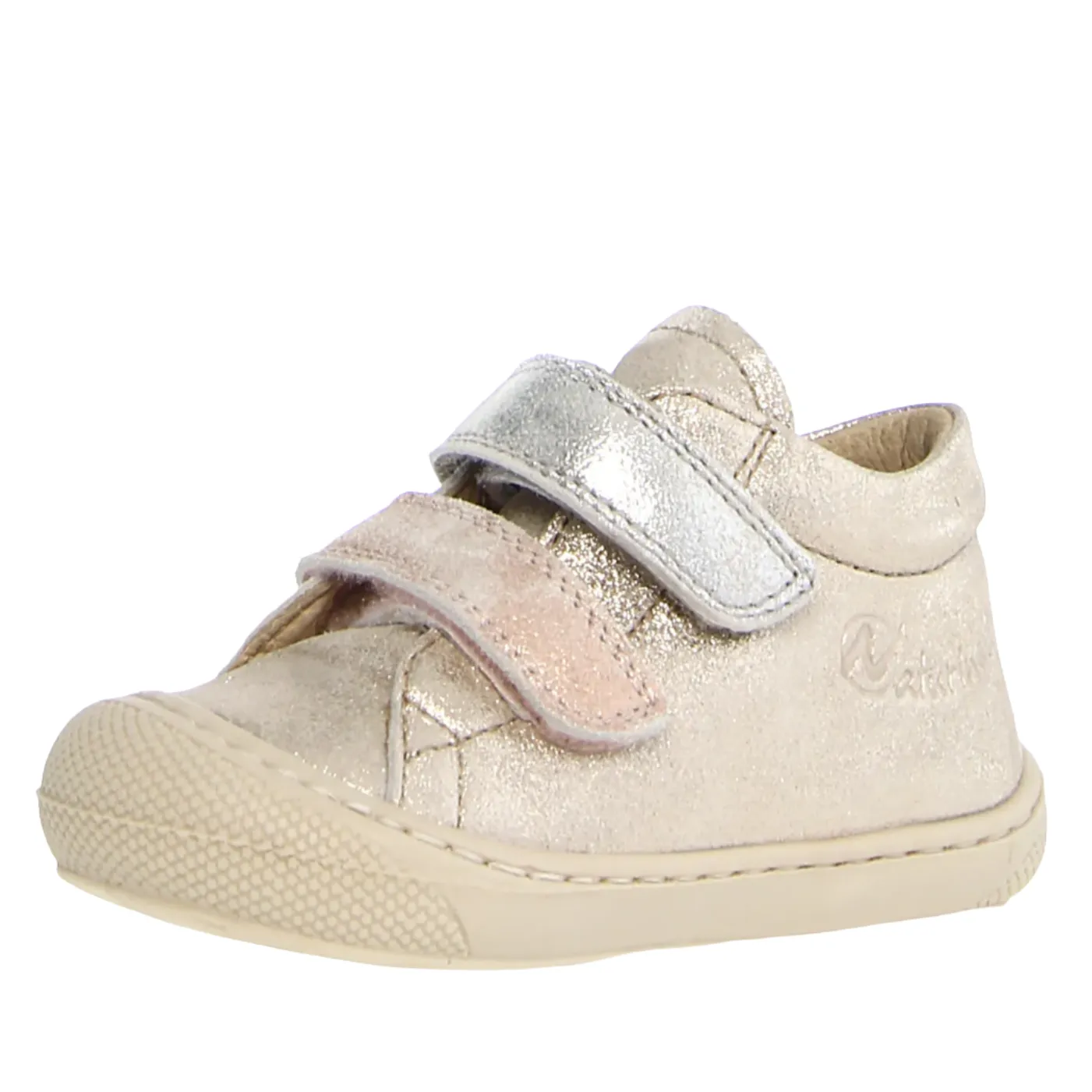 Naturino Corkel Vl Girl's Casual Shoes - Platinum/Cipria/Silver true style