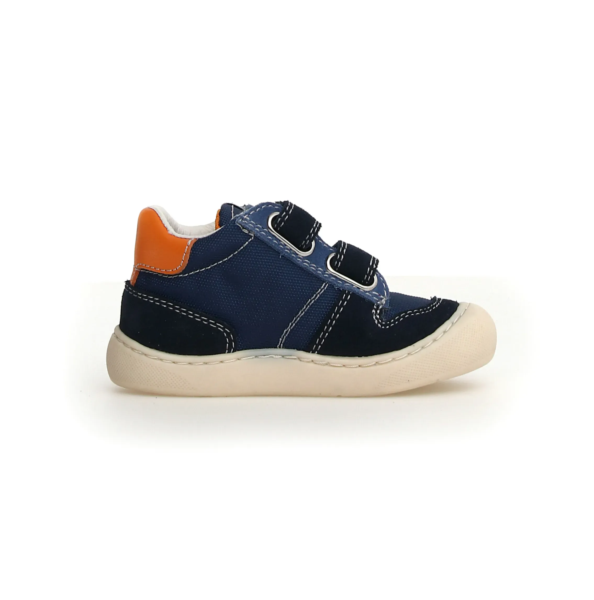 Naturino Finay Vl Boy's Casual Shoes - Navy/Azure/Orange laid back