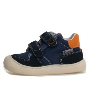 Naturino Finay Vl Boy's Casual Shoes - Navy/Azure/Orange smooth rush