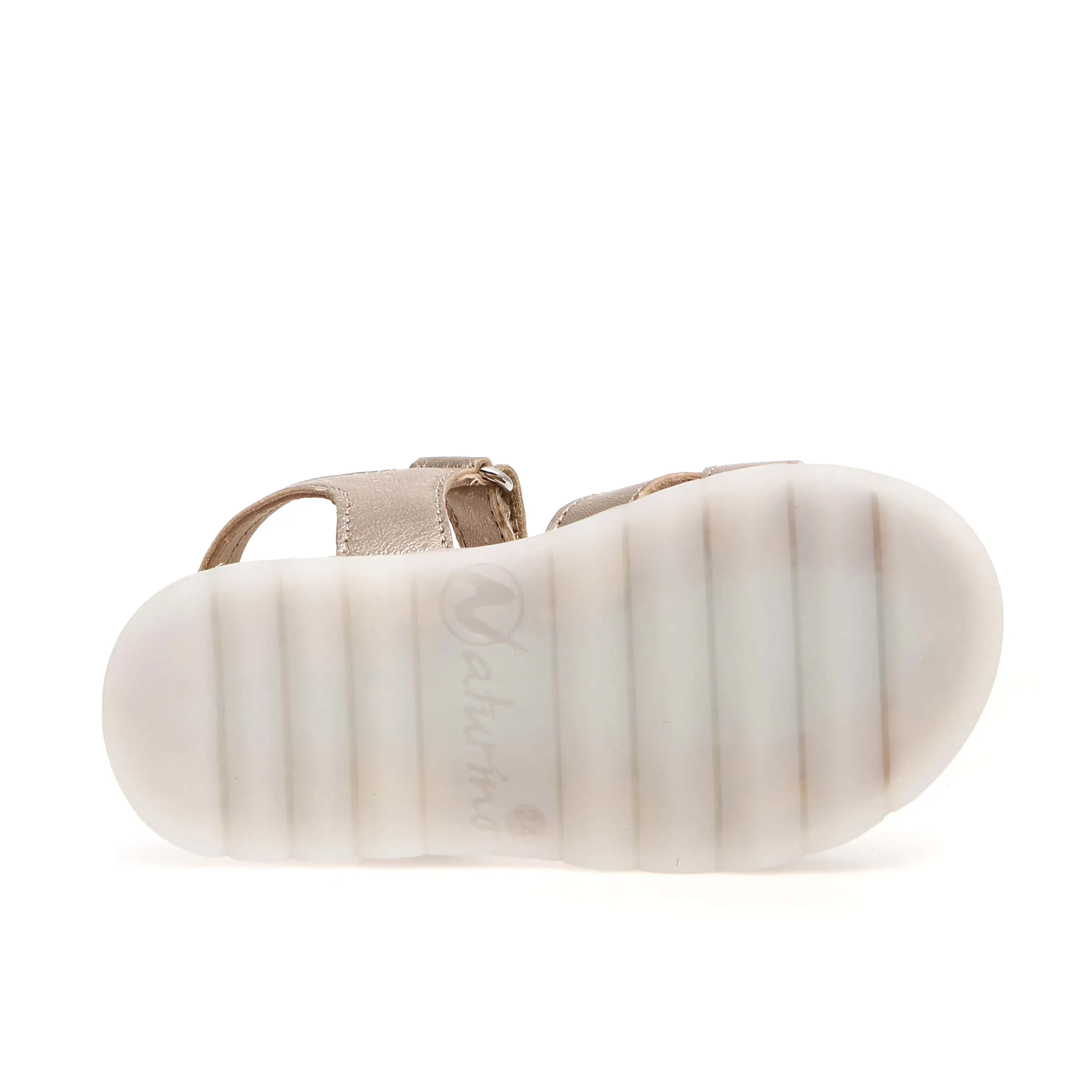Naturino Galson Girl's Sandals - Metallic Pebbled Cipria Easy Mood