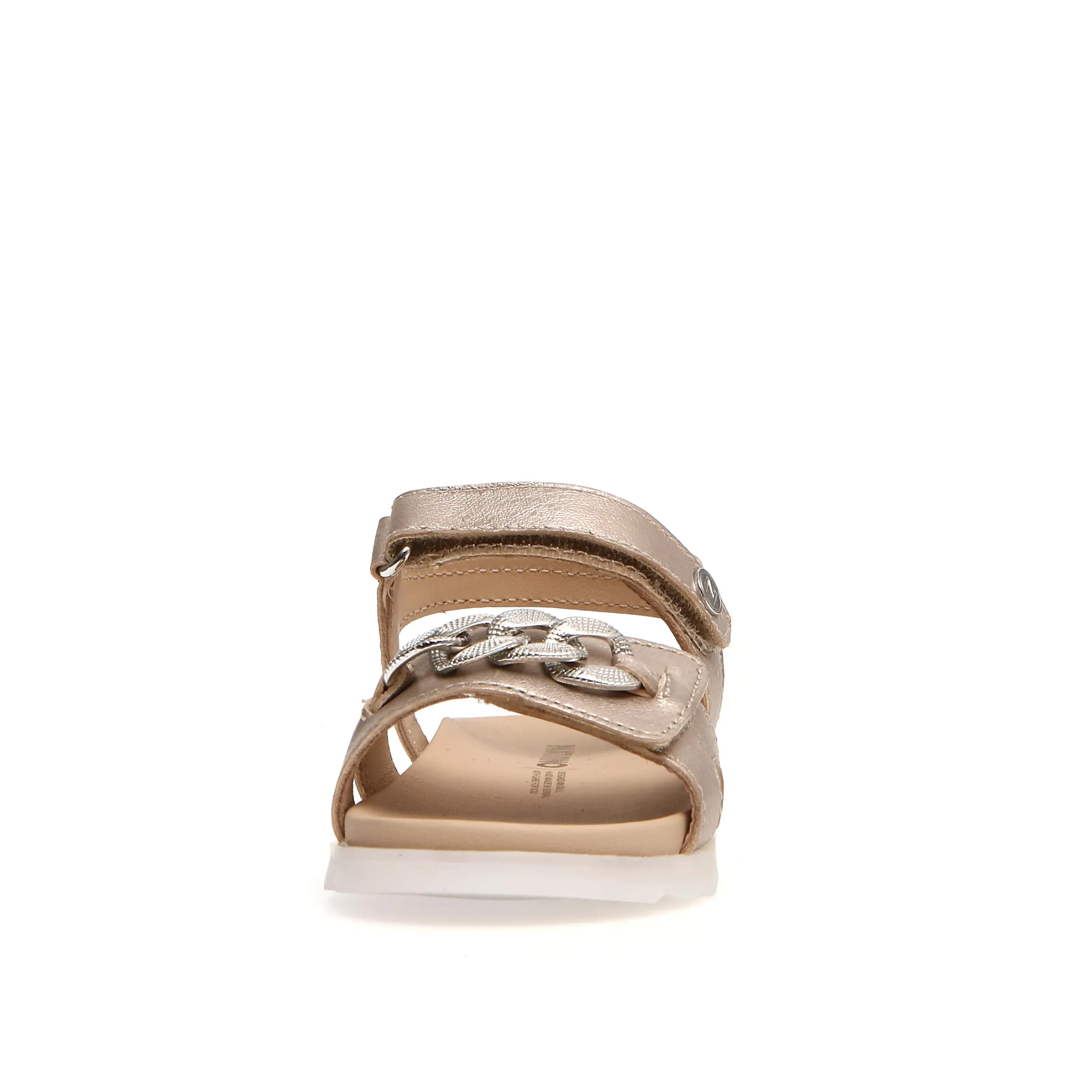 Naturino Galson Girl's Sandals - Metallic Pebbled Cipria Daily Comfort