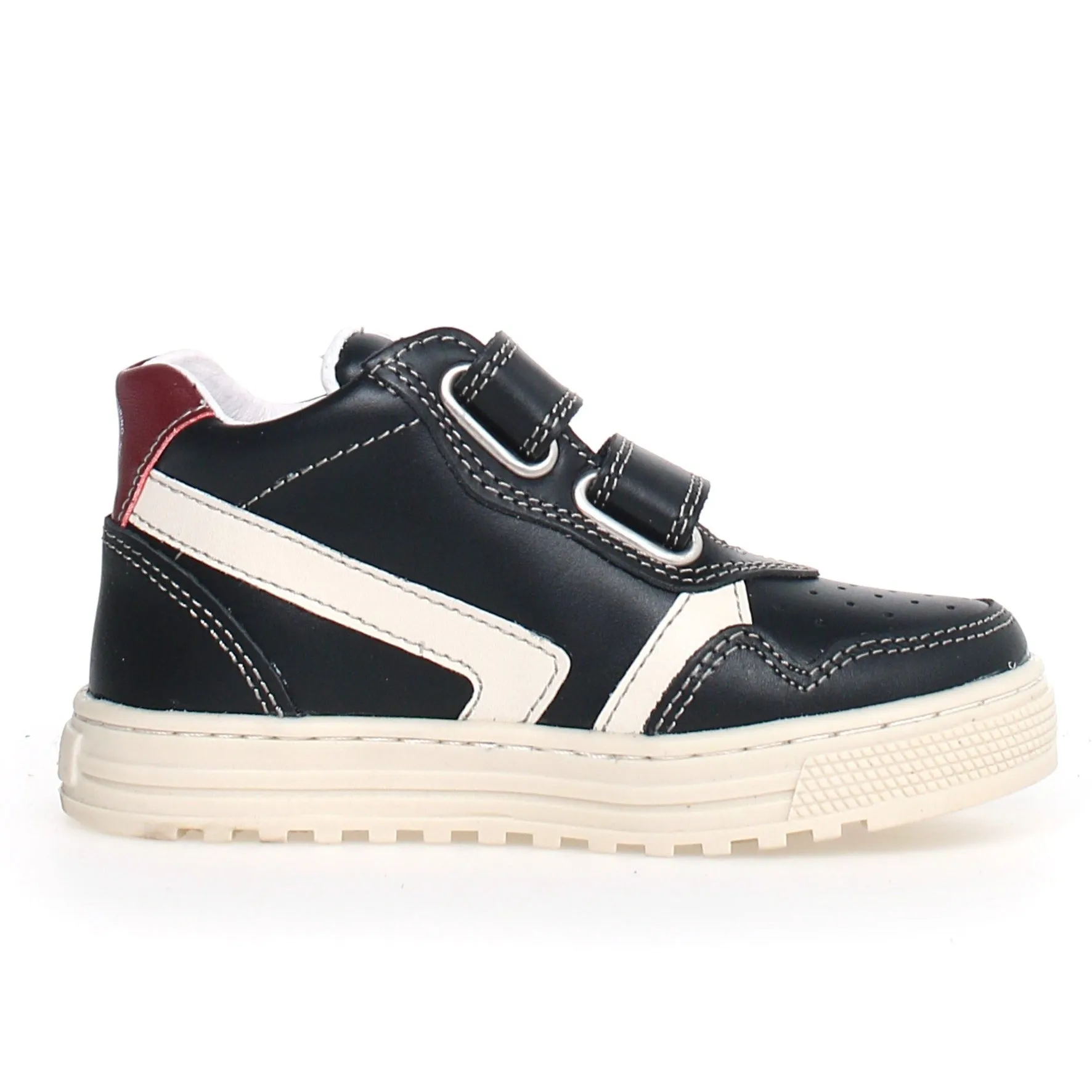 Naturino Girl's & Boy's Ceonia High Vl Calf Sneakers - Black/Milk style flex