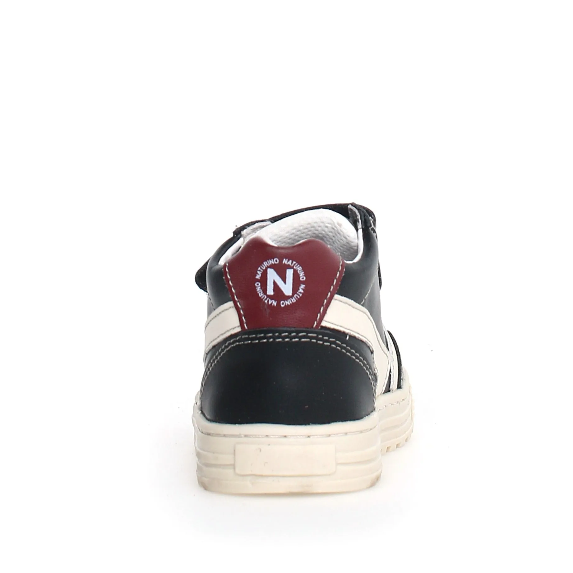 Naturino Girl's & Boy's Ceonia High Vl Calf Sneakers - Black/Milk travel edge