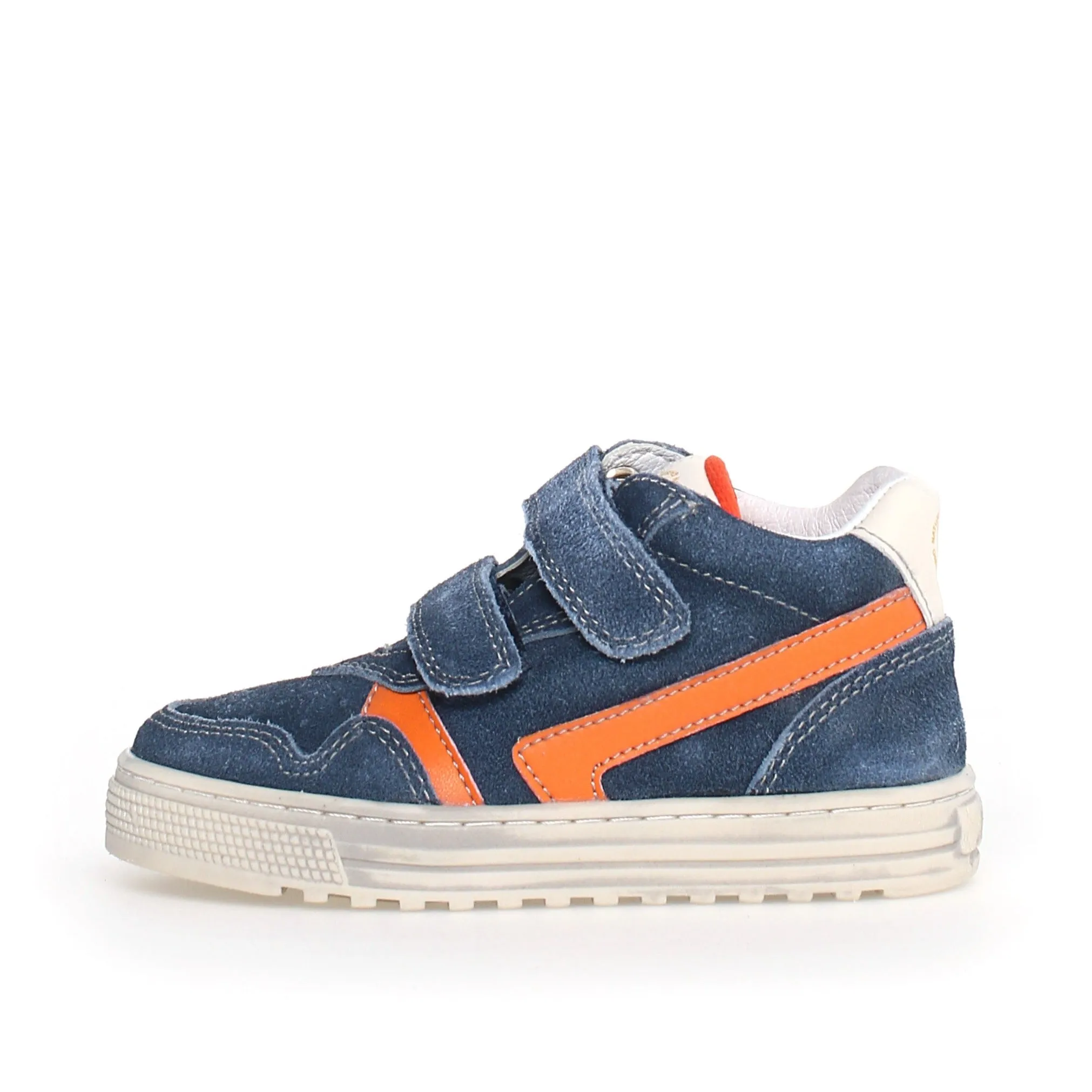 Naturino Girl's & Boy's Ceonia High Vl Calf Sneakers - Navy/Orange run around