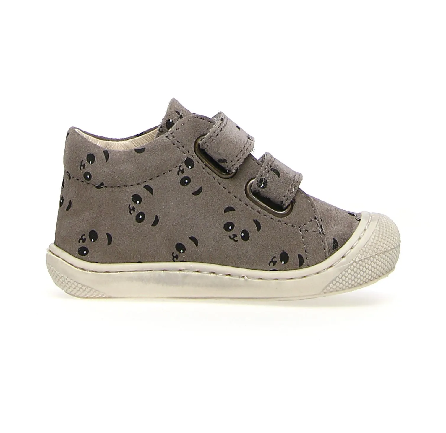 Naturino Girl's & Boy's Cocoon Vl Panda Sneakers - Dark Grey vibe walk